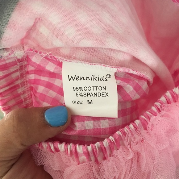 ๐งโโ๏ธ Little Mermaid Blue & Pink Romper W/ Tulle - Picture 3 of 3